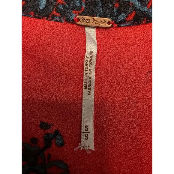 Free People If You Only Knew Maxi Dress SZ Small Boho Paisley Festival - Picture 6 of 7